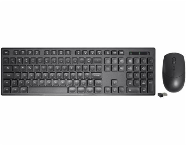 Kit Teclado Mouse K-Mex KA6029+MAA734 sem fio preto