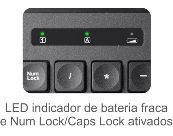 Kit Teclado Mouse K-Mex KA6029+MAA734 sem fio preto - Imagem 4